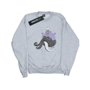 The Little Mermaid Womens/Ladies Classic Ursula Heather Sweatshirt / Heather Gre